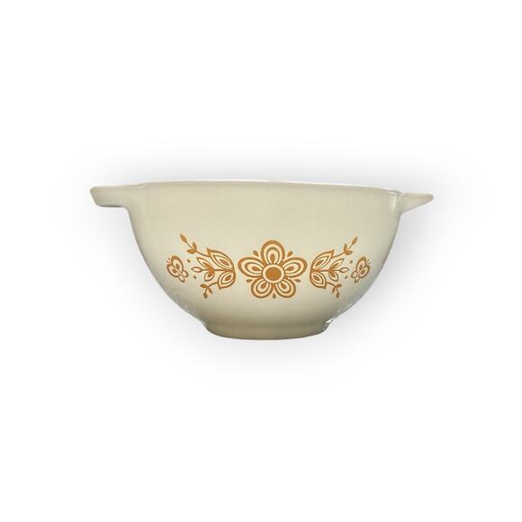 Vintage Pyrex Butterfly Gold 441 Mixing Bowl Pyrex 1960’s Gold Daisy - Picture 7 of 7